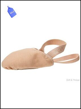 Capezio Canvas Pirouette II Dance Shoes Half Sole Suede Patch Ballet Flat